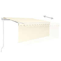 Thumbnail for Gelenkarmmarkise Automatisch mit Jalousie 3,5x2,5 m Creme