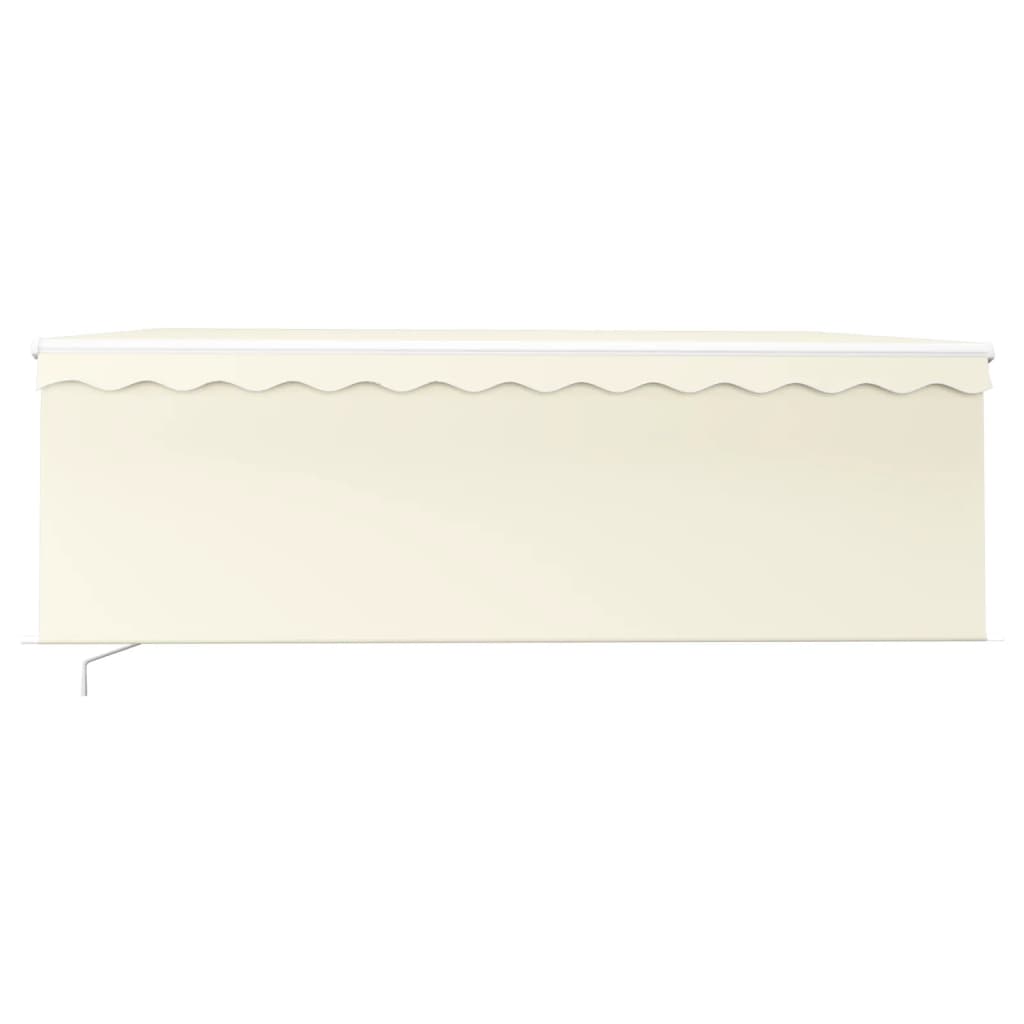 Gelenkarmmarkise Einziehbar mit Jalousie 4x3 m Creme