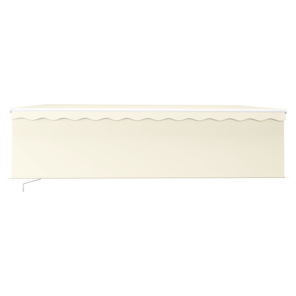 Gelenkarmmarkise Einziehbar mit Jalousie 5x3 m Creme