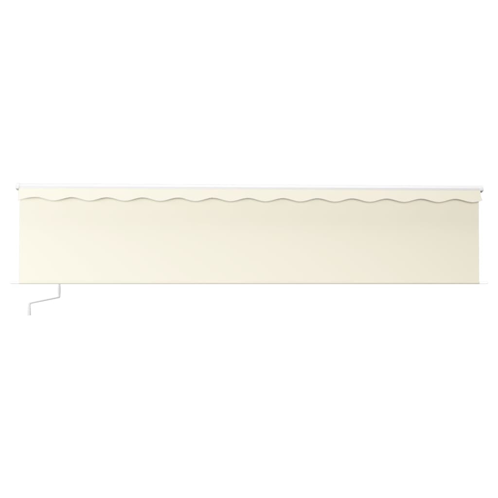 Gelenkarmmarkise Einziehbar mit Volant 6x3 m Creme