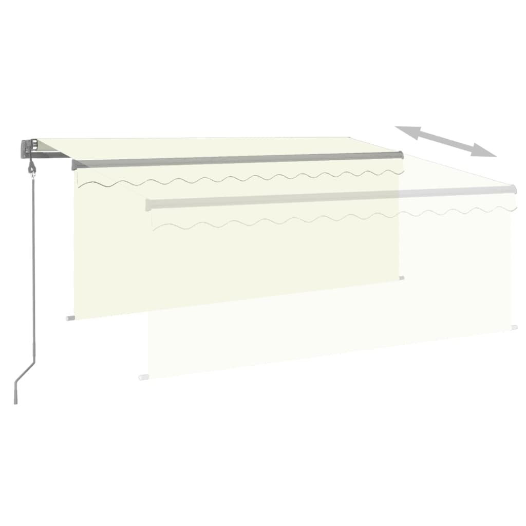 Gelenkarmmarkise Automatisch mit Jalousie 3,5x2,5 m Creme