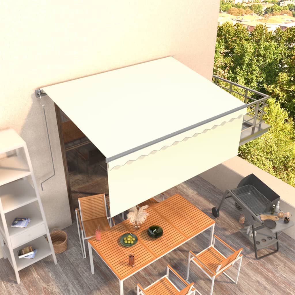 Gelenkarmmarkise Automatisch mit Jalousie 3,5x2,5 m Creme