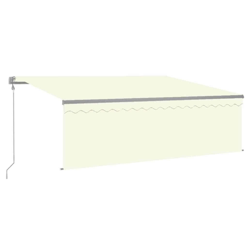 Automatische Markise mit Jalousie LED & Windsensor 4x3 m Creme