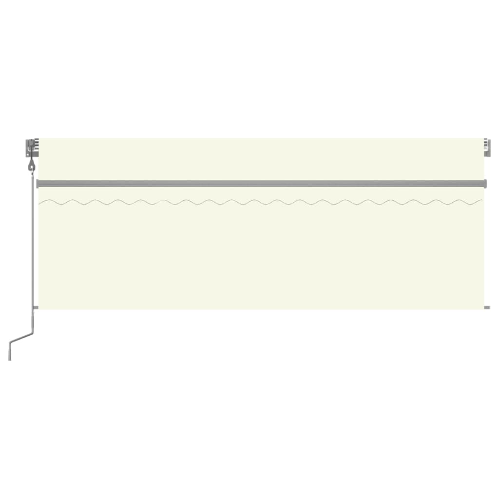 Automatische Markise mit Jalousie LED & Windsensor 4x3 m Creme