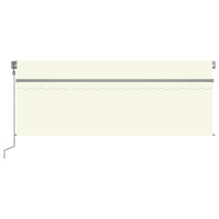 Thumbnail for Automatische Markise mit Jalousie LED Windsensor 4,5x3 m Creme