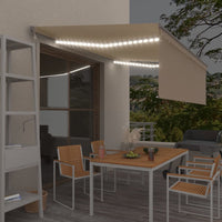Thumbnail for Automatische Markise mit Jalousie LED Windsensor 4,5x3 m Creme