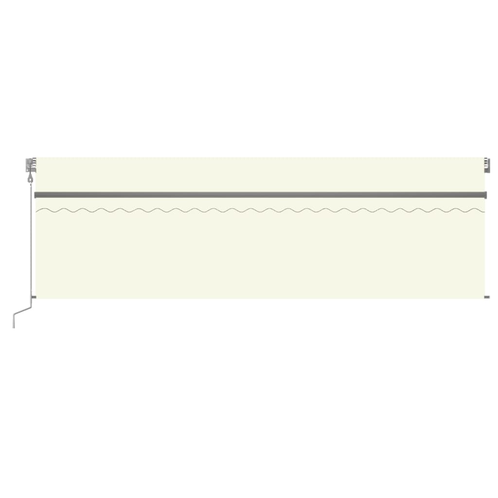 Automatische Markise mit Jalousie LED & Windsensor 5x3 m Creme