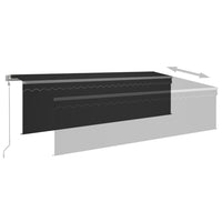 Thumbnail for Automatische Markise mit Jalousie LED Windsensor 5x3m Anthrazit