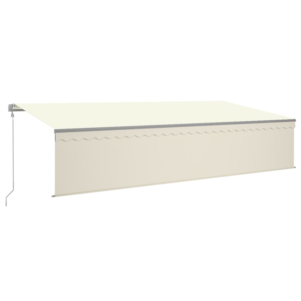 Gelenkarmmarkise Automatisch mit Jalousie 6x3 m Creme