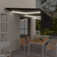 Thumbnail for Automatische Markise mit Volant LED & Windsensor 6x3m Anthrazit