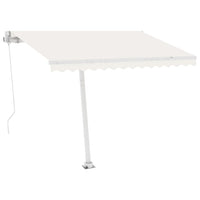 Thumbnail for Standmarkise Einziehbar Handbetrieben 300x250 cm Cremeweiß