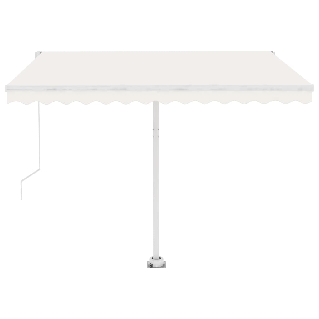 Standmarkise Einziehbar Handbetrieben 300x250 cm Cremeweiß