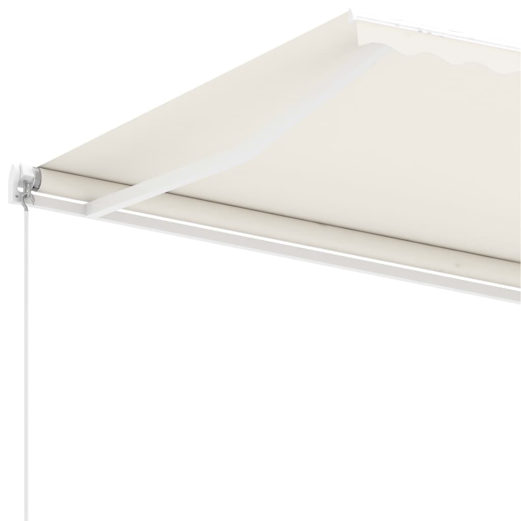 Standmarkise Einziehbar Handbetrieben 300x250 cm Cremeweiß