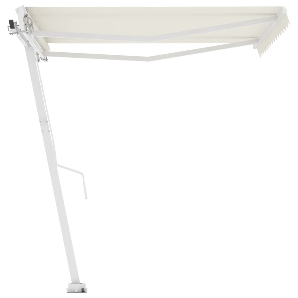 Standmarkise Einziehbar Handbetrieben 300x250 cm Cremeweiß