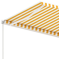 Thumbnail for Standmarkise Einziehbar Handbetrieben 300x250 cm Gelb/Weiß