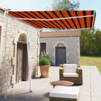Thumbnail for Standmarkise Einziehbar Handbetrieben 300x250 cm Orange/Braun