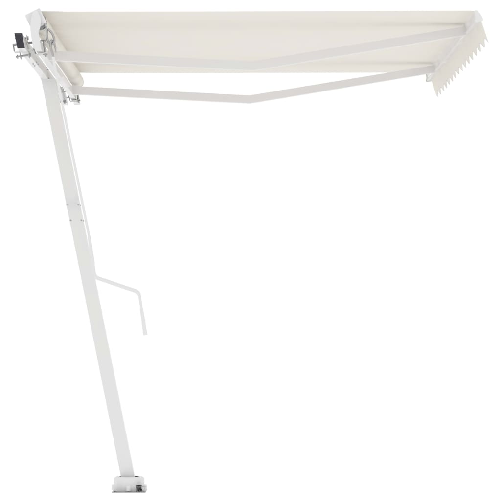 Standmarkise Einziehbar Handbetrieben 350x250 cm Cremeweiß