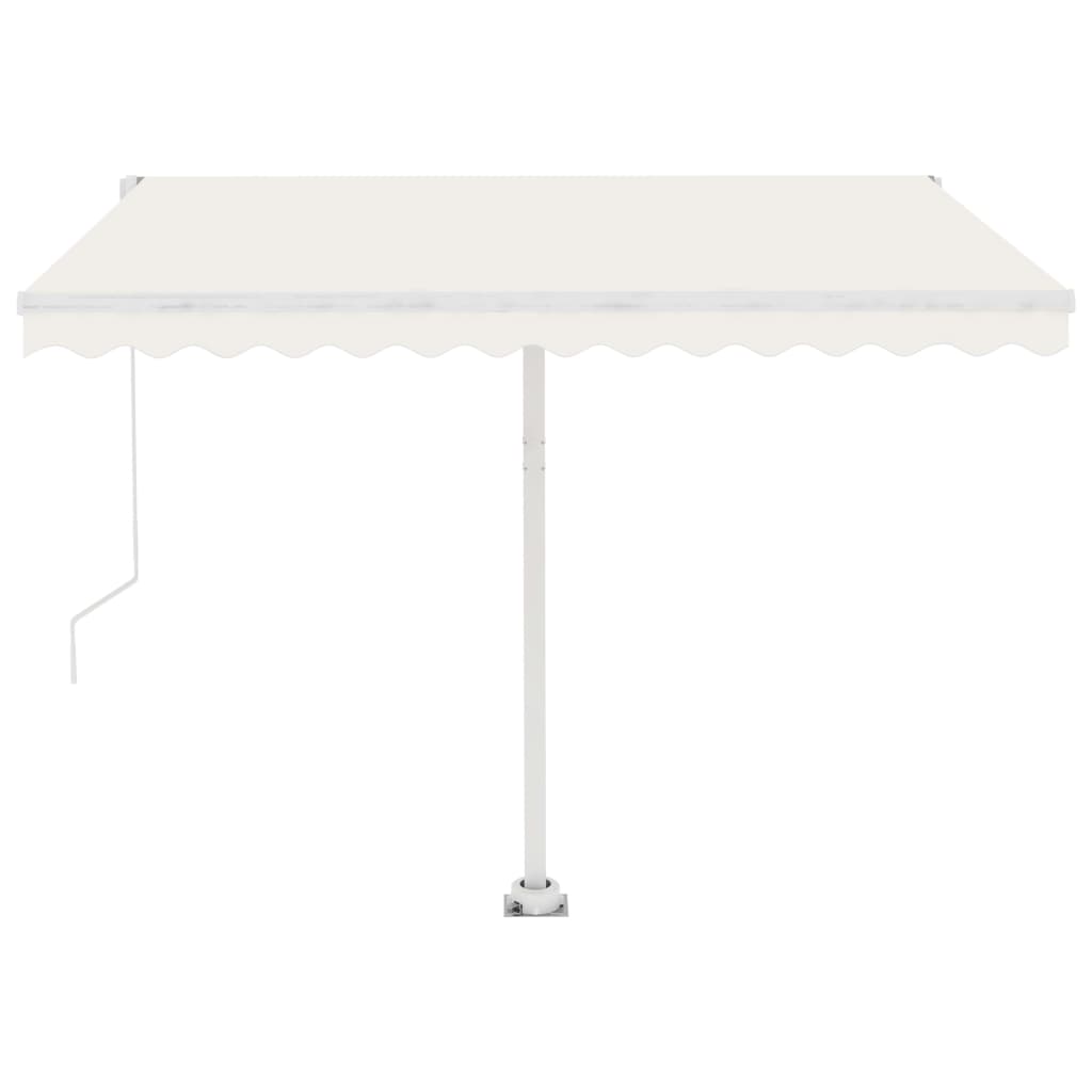 Standmarkise Einziehbar Handbetrieben 350x250 cm Cremeweiß