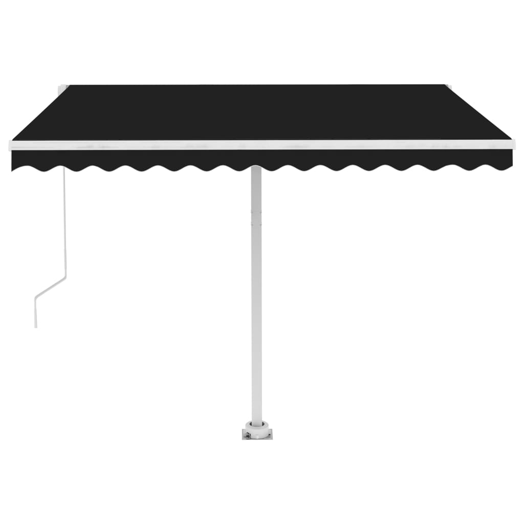 Standmarkise Einziehbar Handbetrieben 350x250 cm Anthrazit