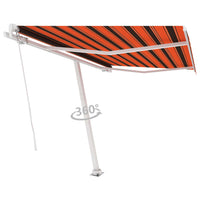 Thumbnail for Standmarkise Einziehbar Handbetrieben 350x250 cm Orange/Braun