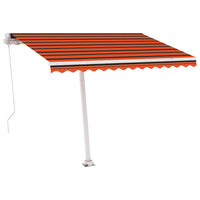 Thumbnail for Standmarkise Einziehbar Handbetrieben 350x250 cm Orange/Braun