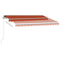Thumbnail for Standmarkise Einziehbar Handbetrieben 350x250 cm Orange/Braun