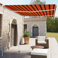 Thumbnail for Standmarkise Einziehbar Handbetrieben 350x250 cm Orange/Braun