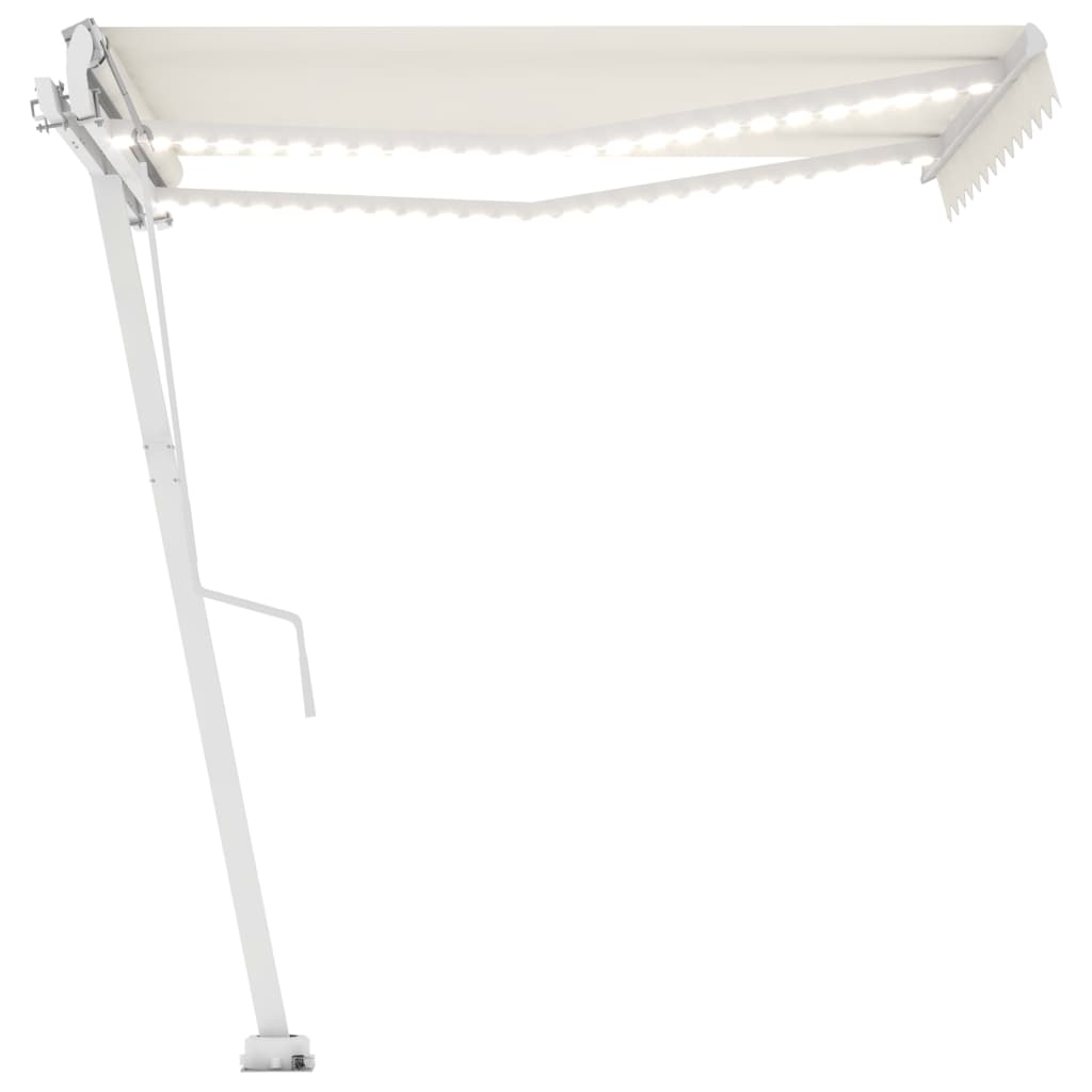 Automatische Markise mit LED & Windsensor 350x250 cm Cremeweiß