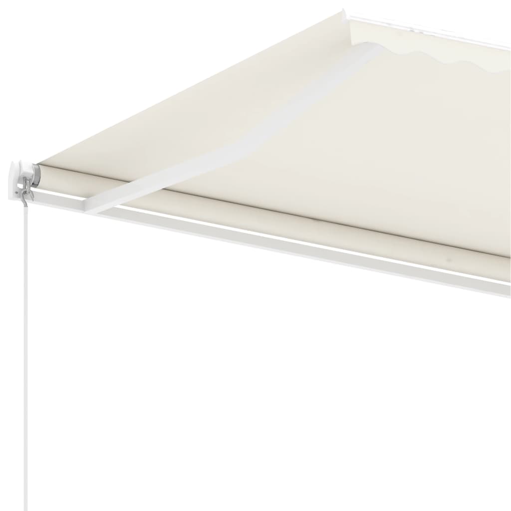 Standmarkise Einziehbar Handbetrieben 400x300 cm Cremeweiß