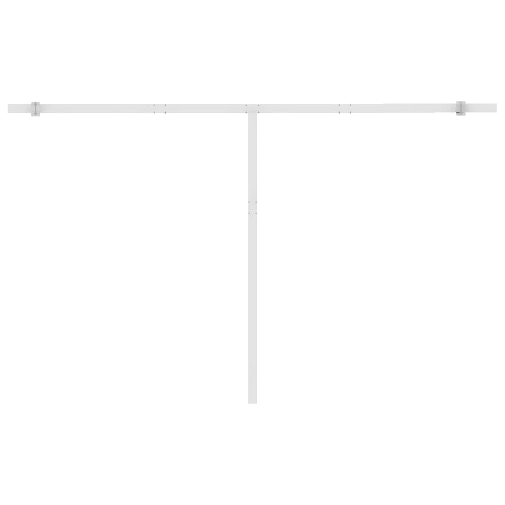Standmarkise Einziehbar Handbetrieben 450x300 cm Cremeweiß