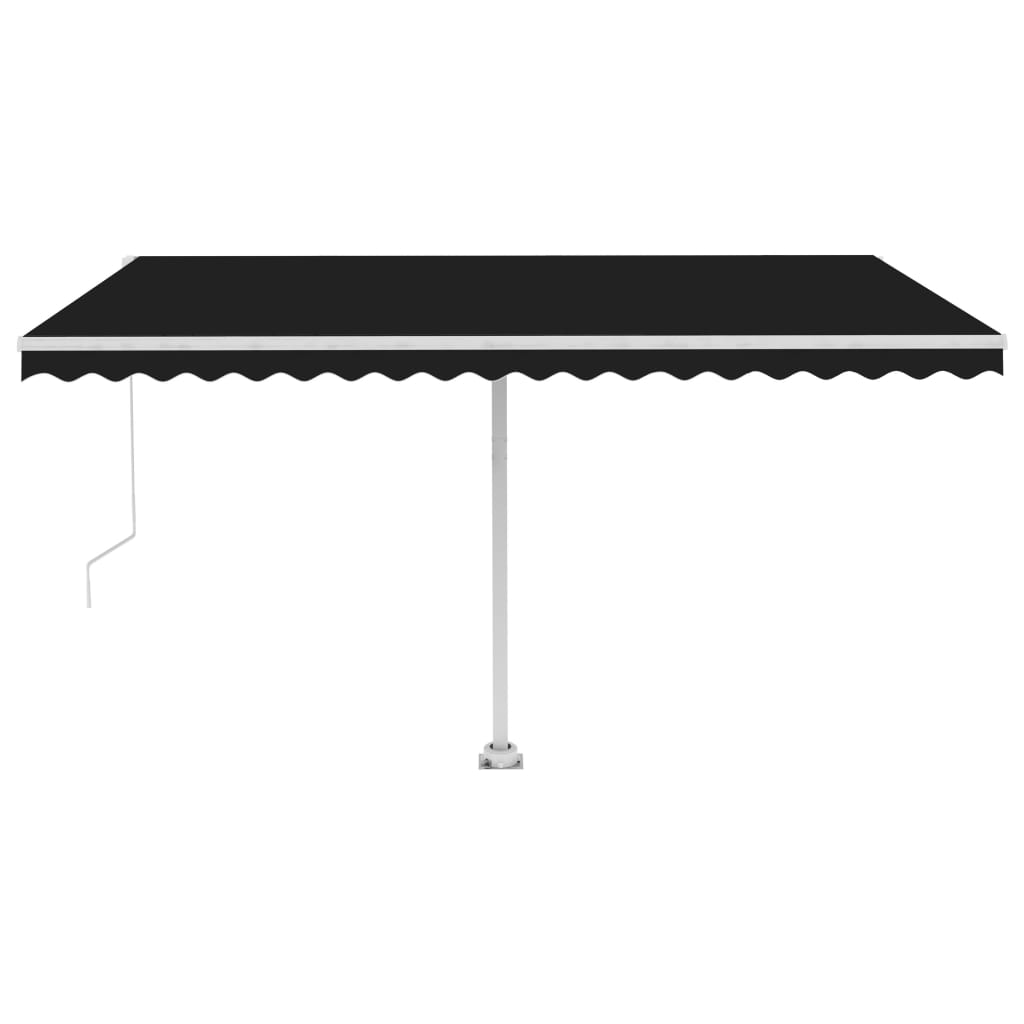 Standmarkise Einziehbar Handbetrieben 450x300 cm Anthrazit