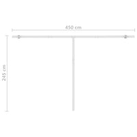 Thumbnail for Standmarkise Automatisch 450x300 cm Cremeweiß