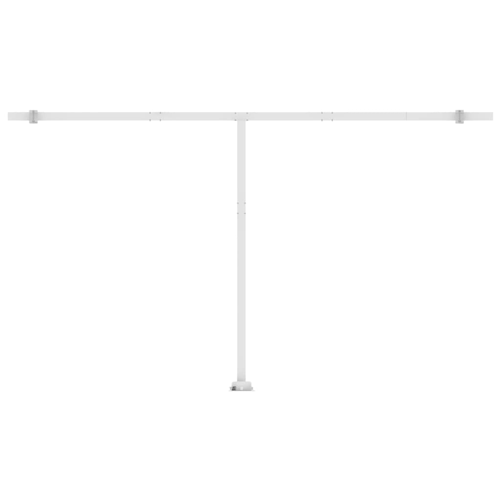Standmarkise Einziehbar Handbetrieben 500x300 cm Blau/Weiß