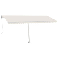 Thumbnail for Standmarkise Einziehbar Handbetrieben 500x300 cm Cremeweiß