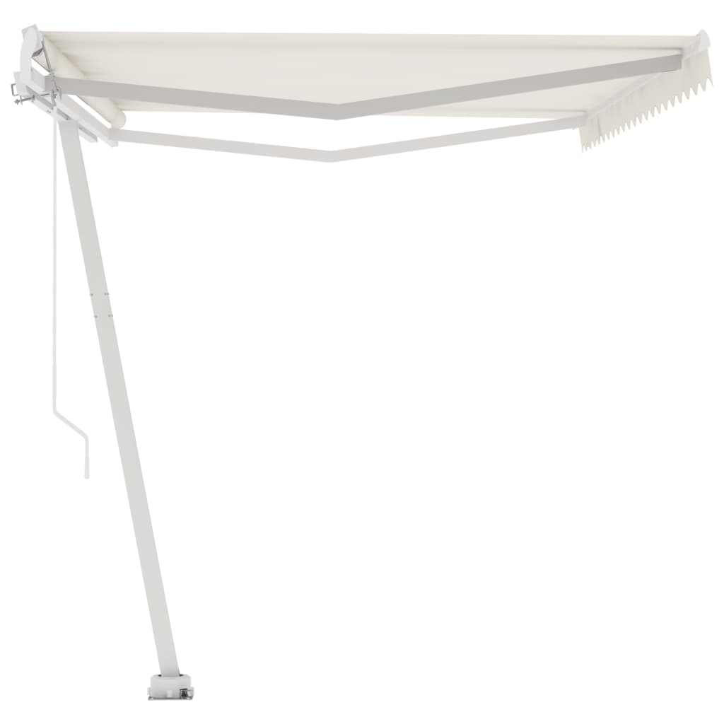 Standmarkise Einziehbar Handbetrieben 500x300 cm Cremeweiß