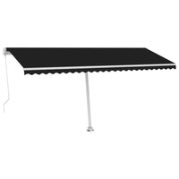 Thumbnail for Standmarkise Einziehbar Handbetrieben 500x300 cm Anthrazit