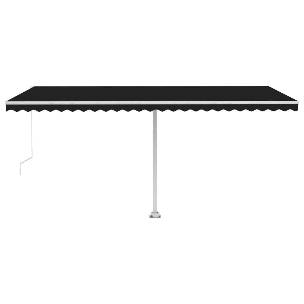 Standmarkise Einziehbar Handbetrieben 500x300 cm Anthrazit