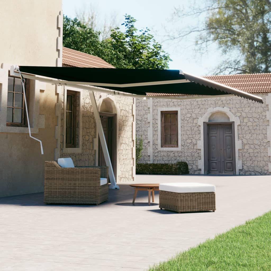 Standmarkise Einziehbar Handbetrieben 500x300 cm Anthrazit