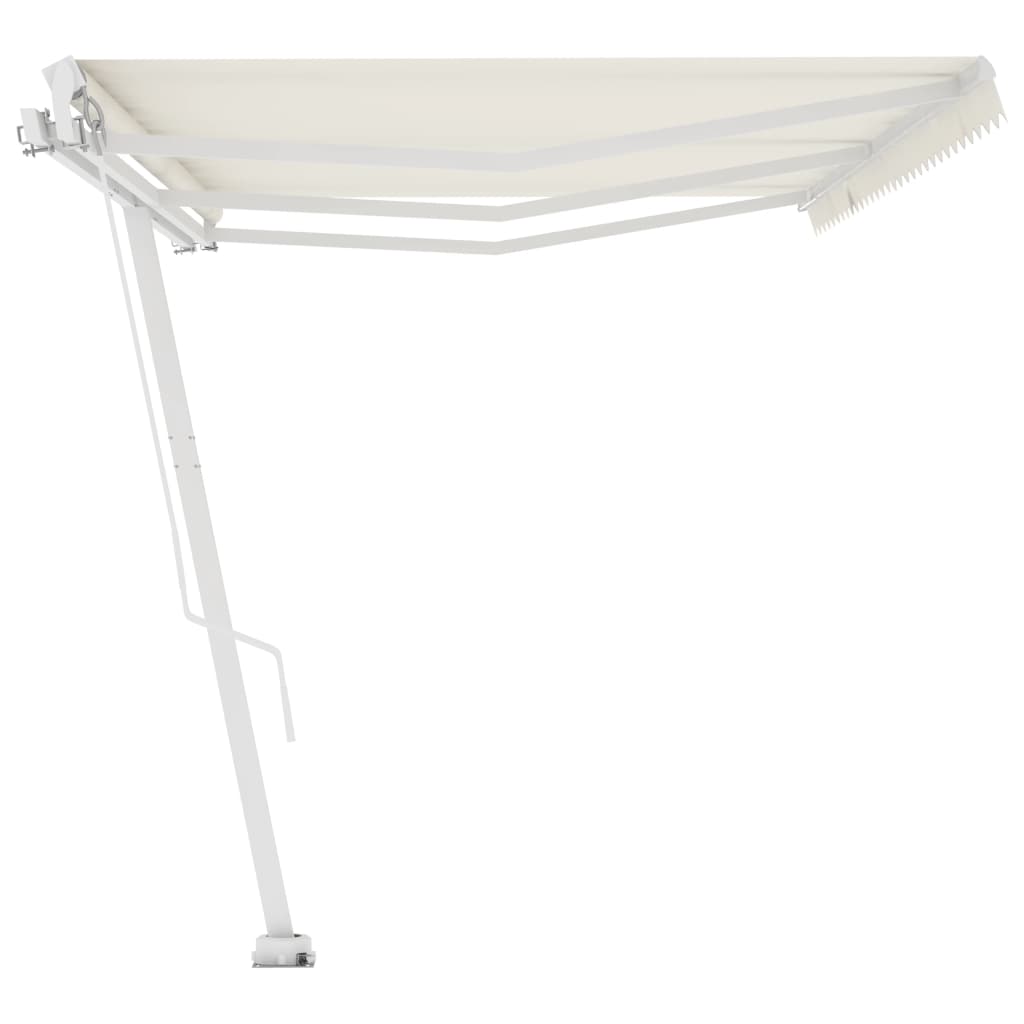 Standmarkise Einziehbar Handbetrieben 600x300 cm Cremeweiß