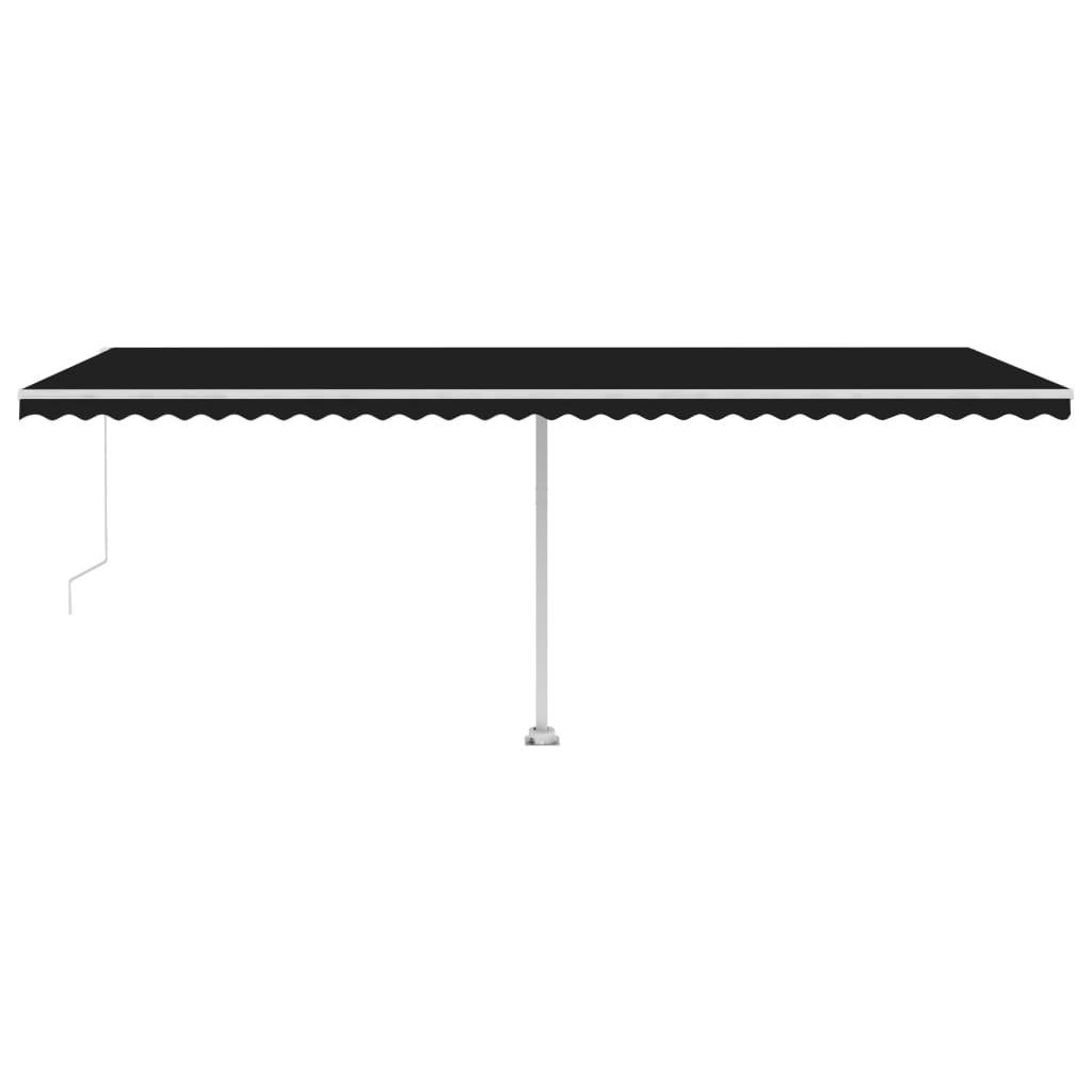Standmarkise Einziehbar Handbetrieben 600x300 cm Anthrazit