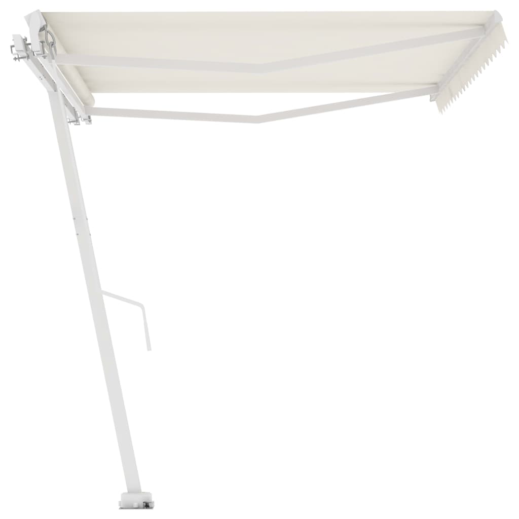 Standmarkise Einziehbar Handbetrieben 400x350 cm Cremeweiß
