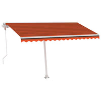 Thumbnail for Automatische Markise mit LED & Windsensor 450x350 Orange/Braun