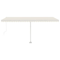 Thumbnail for Standmarkise Einziehbar Handbetrieben 500x350 cm Creme