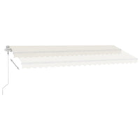 Thumbnail for Automatische Markise mit LED & Windsensor 500x350 cm Creme