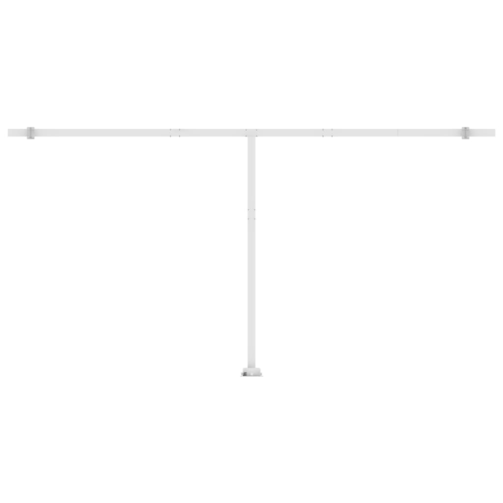 Automatische Markise mit LED & Windsensor 600x350 cm Blau Weiß