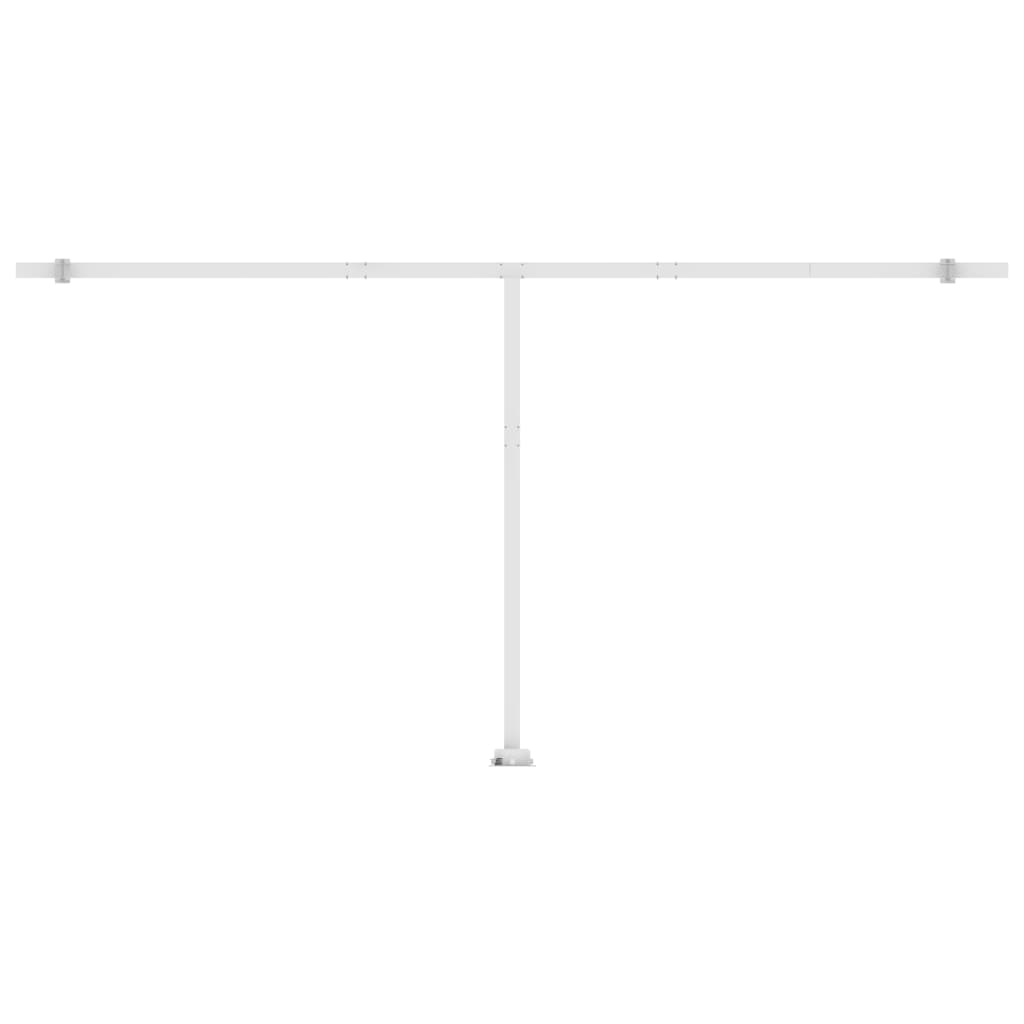 Automatische Markise mit LED & Windsensor 600x350 cm Gelb/Weiß