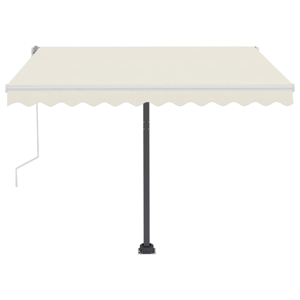 Standmarkise Einziehbar Handbetrieben 300x250 cm Creme