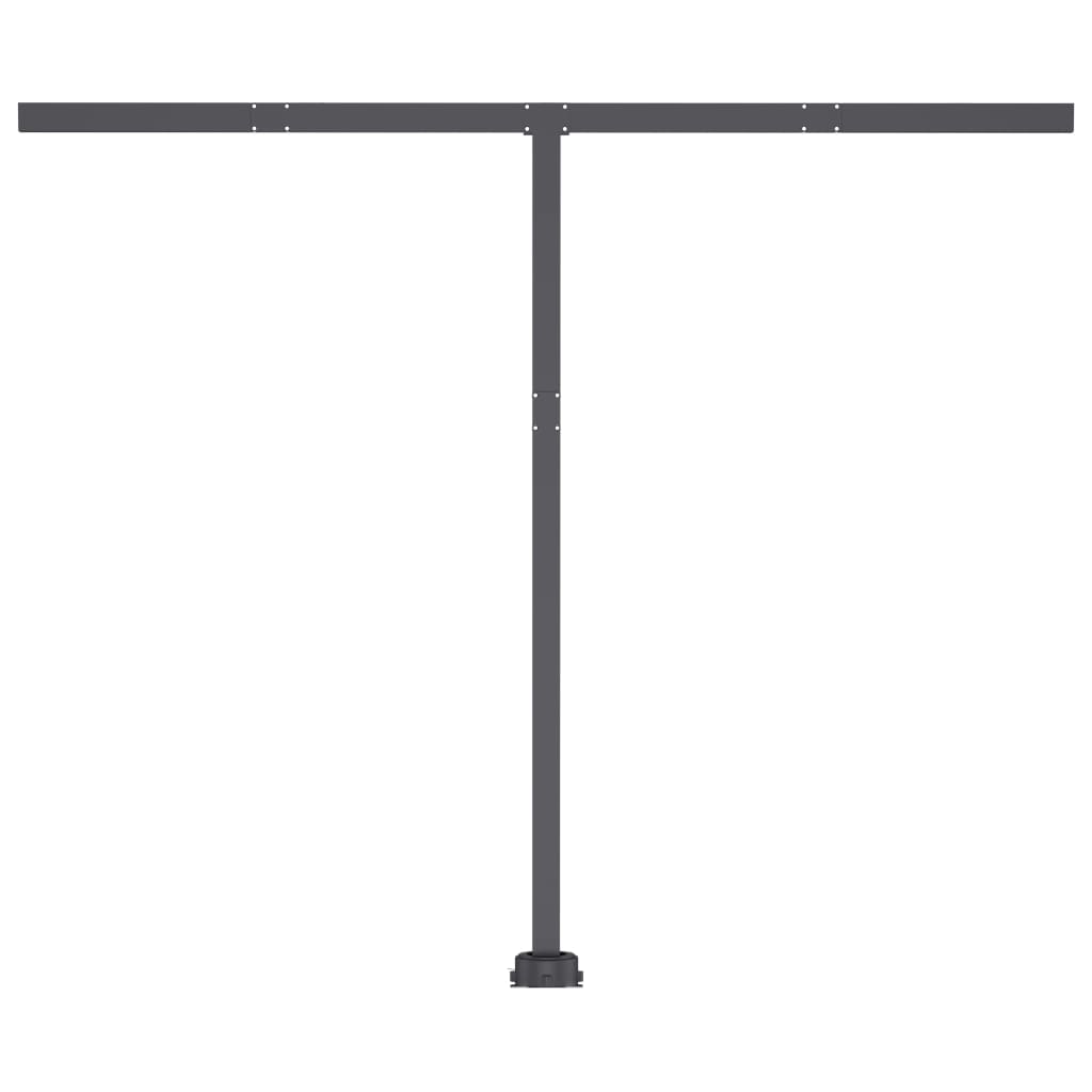 Gelenkarmmarkise Einziehbar mit LED 350x250 cm Blau und Weiß