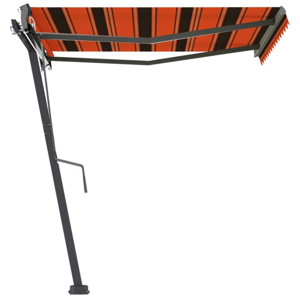 Standmarkise Automatisch 350x250 cm Orange/Braun