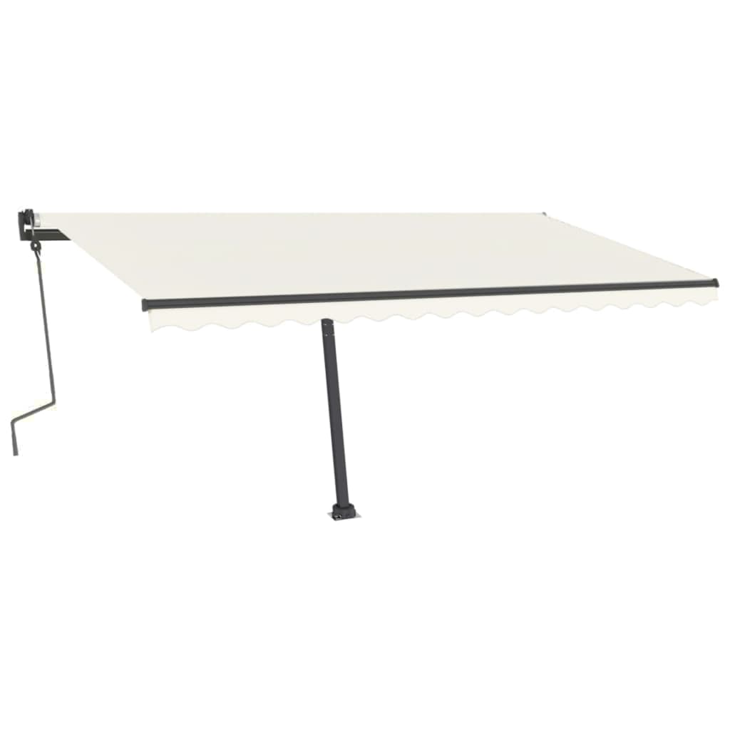 Standmarkise Einziehbar Handbetrieben 400x300 cm Creme